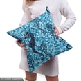 thumbnail image 5 of Ambesonne Sealife Fabric by the Yard Upholstery, Ocean Mosaic Pattern, 2 Yards, Navy Turquoise, 5 of 5