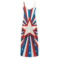 thumbnail image 6 of Hvot&aat 4th of July Dress for Women Stars Stripes Printed Independence Day Sleeveless Maxi Dress Casual Long Dresses, 6 of 6