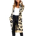 thumbnail image 1 of Suéteres de moda para mujer, cárdigan estampado de manga larga, abrigos de bolsillo para mujer, blusa Pompotops qwe18774, 1 of 1
