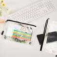 thumbnail image 2 of 2 Pack Flip Folders with Clear PVC Window Binder Pouches 3-Ring Binder Organizer for Office & Home Dragonflies with White Daisies, 2 of 6