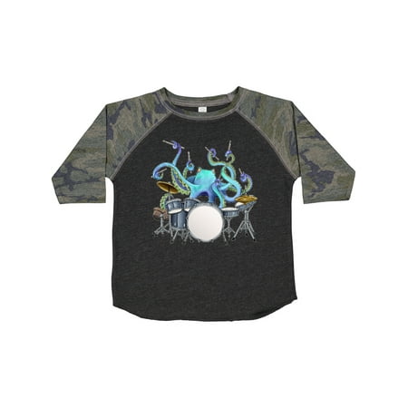 

Inktastic Cute Blue Octopus Drumming Gift Toddler Boy or Toddler Girl T-Shirt