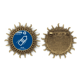 thumbnail image 1 of Clasificación de desechos de botellas de plástico reciclables Pin de gancho de metal vintage con forma de sol Unbranded M, 1 of 3