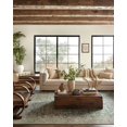 thumbnail image 3 of Magnolia Home by Joanna Gaines x Loloi Sinclair SIN-05 Collection Machine Washable Jade/Sand 18" x 18" Sample Rug, 3 of 8