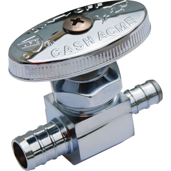 SharkBite PEX Straight Shut Off Valve - Easy Installation - 1/2-Inch x 3/8-Inch