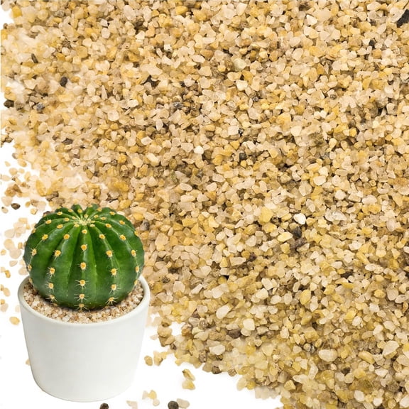 8LB Horticultural Sand for Succulents and Cactus Soil, 1-2mm Natural Coarse Sand for Plants, Multi-Purpose Silica Horticultural Grit for Aquarium, Vase Filler, Fire Pit & Garden Decor
