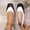 Beige, variant on Women's Wide Width Square Toe Flats, Breathable Faux Leather Two-Tone Slip-On Shoes, Comfortable Soft Sole Walking Shoes for Daily Wear, Work, Party - Black/White/Brown/Beige