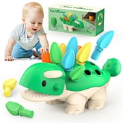 Montessori Toys for Toddlers Ages 18 months+, Stocking Stuffers Learning Toys for 1 2 3 Year Old Kids, Dinosaur Sensory Toys for Toddler Developmental Fine Motor Skills