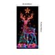 thumbnail image 3 of Cubierta de puerta navideña fluorescente con estampado de Papá Noel y árbol | Pancarta navideña luminosa para decoración de interiores y exteriores | Decoración de puerta de poliéster de 90 x 180 cm, 3 of 5