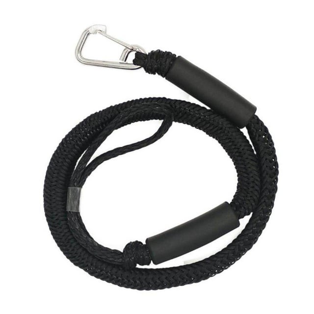 Bungee Dock Line Boat Rope for PWC Line Boat Rope for Dock Line Mooring Rope Lines for for Pontoon Fishing Boat Kayak Canoe Accs Black 4pcs