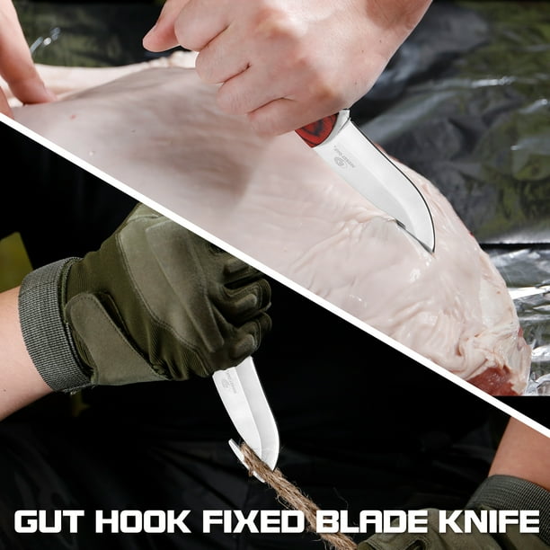 Mossy Oak 8 Pieces Fixed Blade Knives Set,7.25 inches Hunting