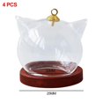 thumbnail image 2 of Maoww 4Pcs Transparent Glass Cloche Dome Container W/ Lid for Decor Office Store, 2 of 8