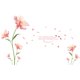 thumbnail image 1 of Calcomanía de pared JAMW flores mariposas PVC decoración, 1 of 5