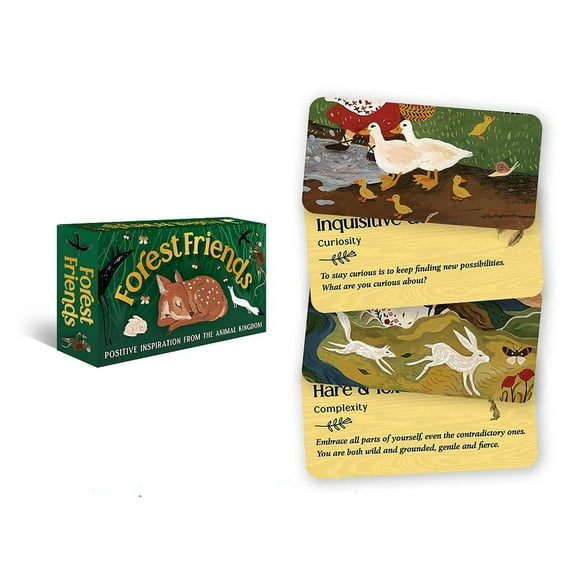 Rockpool Mini Cards Forest Friends: Positive Inspiration from the Animal Kingdom, (Hardcover)