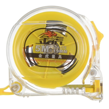 

Luban Ruler 5M 16ft Steel Tape Measure Feng Shui Ruler 19mm Wide Polycarbonate PC Plastic Case Woodworking Tools