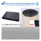 thumbnail image 2 of Aislante Térmico Acústico Insonorizante Estera Forro Papel Adhesivo 6mm De Espesor Espuma Impermeable Amortiguador Negro 19.7"x31.5", 2 of 7