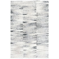 SAFAVIEH Berber Leland Abstract Shag Area Rug, 9' x 12', Grey/Ivory