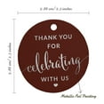 thumbnail image 6 of Inkdotpot Thank You Celebrating With Us Bridal Shower-Baby Shower-Retirement-Wedding-Birthday Bottle Tag Real Silver Foil Favor Hang Tags Pack Of 50, 6 of 6