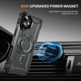 thumbnail image 6 of Allytechgroup for iPhone 17 Case with 2 Pcs Tempered Glass Screen Protector, Compatible with Magsafe & Car Mount Military Grade Shockproof Bumper Rugged Phone Case for Women Men, Gray, 6 of 8