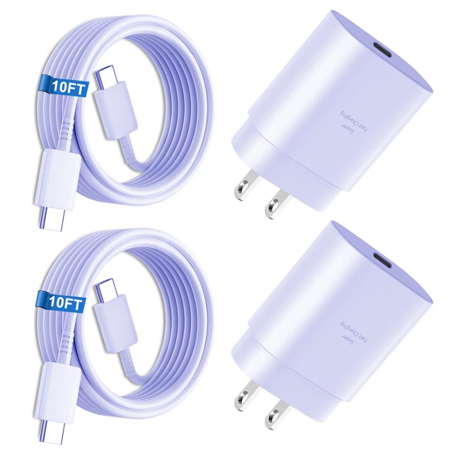 Cargador DiHines USB-C PD 3.0 de 25 W de carga rápida para Samsung
