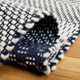 thumbnail image 5 of SAFAVIEH Natura Renee Geometric Wool Area Rug, Ivory/Navy, 8' x 10', 5 of 8