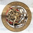 thumbnail image 5 of 17" Lion Sphere Globe With Compass (Antique Brass), 5 of 6