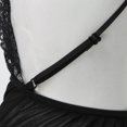 thumbnail image 5 of Levmjia Womens Halter Lace Mesh One Piece Lingerie Set Deep V Backless Floral Sleepwear Bodysuit Soft Stretch Date Nights Solid Color, 5 of 6