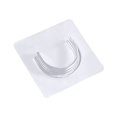 thumbnail image 5 of Self Adhesive Shower Rod Holder, U‑Shape Curtain Rod Bracket Hook No Drilling, Waterproof Wall Mount Tension Curtain Rod Bracket for Home Bathroom Clothes Curtain Hanging,Clear*2pcs, 5 of 9