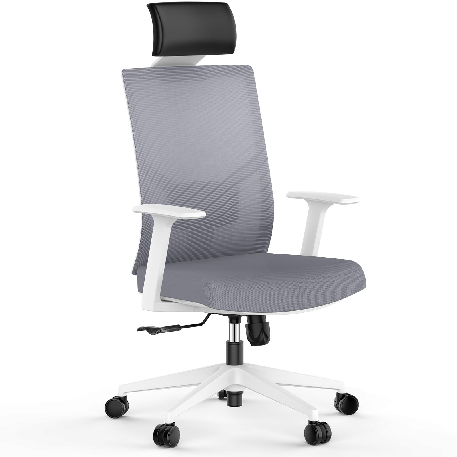 Silver Office Task Swivel Chair Adjustable 2 Available Sidiz T50 Black 