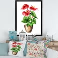 thumbnail image 3 of Designart 'Anthurium Tailflower In The Pot' Traditional Framed Art Print, 3 of 4