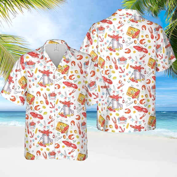 Crawfish Boil Hawaiian Shirt, Louisiana Crawfish Shirt, Crawfish Season Hawaii Shirt, Funny Button Up Shirt