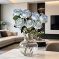 thumbnail image 6 of Dpityserensio 7Pcs Artificial Rose Flowers, Realistic Silk Rose Stems for Wedding Arch Backdrop, Faux Flower Bouquet for Living Room Table Centerpiece Party Decor, 6 of 6