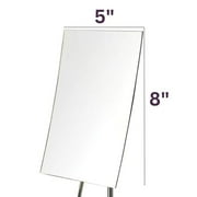 Jerdon Rectangular Tabletop Vanity Mirror - Makeup Mirror with 3X Magnification - Polished Chrome Finish - 5 by 8 - Model JP358C