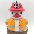 thumbnail image 1 of Cosplaying Duck Figure, Duck Creative Home Resin Ornament(firefighter duck), 1 of 4