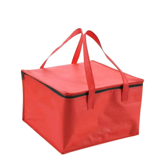 Large Insulated Food Bag with Aluminum Foil Lining | 30x30x35cm Thermal Storage Carrier for Picnics, Work Lunches & Outdoor Meals | Portable Cooler & Warmer Bag