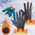 thumbnail image 2 of Kieccall Unisex Winter Reflective Cycling Gloves - Thickened Touchscreen-Compatible Design, Warm Windproof Gear for Riding & Sports, 2 of 4