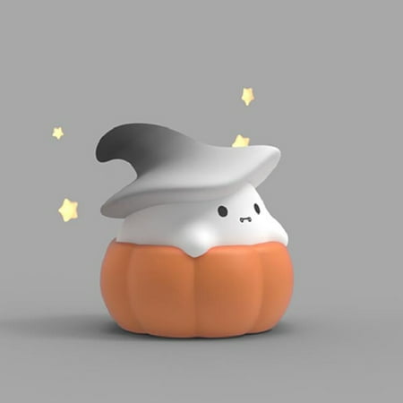

Zvmxot Ghost Pumpkin Nightlight Halloween Patting Light USB Charging Three Speed Adjustable Decoration Halloween Decorations on Clearance!
