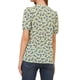 thumbnail image 3 of INSPIRAR CHIC Blusa de Manga Corta con Botones y Volantes de Estampado Floral para Mujeres Talla M Verde, 3 of 6