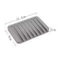 thumbnail image 6 of Pebbuoy Soap Holder Quick Self-draining Anti-skid Leakproof Flexible Bathroom Soap Storage Tray Soap Organizer Home Hotel Kitchen Soap Rack, 6 of 7
