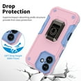 thumbnail image 7 of Hootek Designed for iPhone 16 Case with Magnetic Invisible Stand [Drop Protection] [Compatible with Car Mount] Anti-Slip Grip, Shockproof Slim Case Magnetic Phone Case for iPhone 16, Pink, 7 of 7