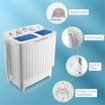 thumbnail image 3 of Pemberly Row Portable Mini Compact Twin Tub 20lb Washing Machine White, 3 of 4