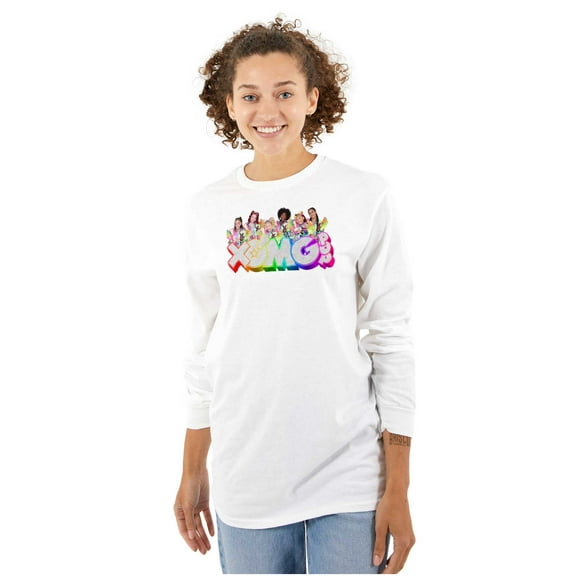 XOMG POP Dance Group Members Logo Women's Long Sleeve T Shirt Brisco Brands M