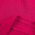 thumbnail image 5 of GiLiling Girls Casual 2 Piece Outfit Linen Long Sleeve Button Down Shirt and High Waist Drawstring Shorts Set (Hot Pink, 6-7 Years), 5 of 9