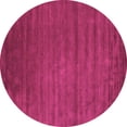 thumbnail image 1 of Ahgly Company Indoor Round Abstract Pink Contemporary Area Rugs, 6' Round, 1 of 4