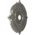 thumbnail image 2 of Ekena Millwork 22"OD x 3 1/2"ID x 1"P Attica Thermoformed PVC Ceiling Medallion (Fits Canopies up to 7 3/4"), Aged Dark Steel, 2 of 5
