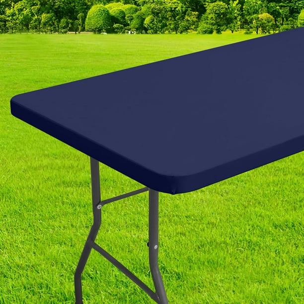 Mantel de poliéster impermeable Homing para mesa plegable de 6 pies