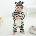 thumbnail image 2 of Penkiiy Autumn Winter Infant Toddler Baby Unisex Child Pajama Plush Onesie One-piece Sloth Costume Newborn Baby 0-6 Months Black 2023 Summer Deal, 2 of 8