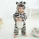 thumbnail image 2 of Pijamas Para Niños Pequeños Otoño Invierno Bebé Infantil Unisex Pijama Para Niños Onesie De Felpa Traje De Animal Perezoso De Una Pieza Negro Odeerbi  LM103-2935, 2 of 8
