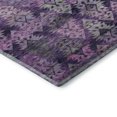 thumbnail image 3 of Addison Rugs Mayfield Premium Machine Washable Transitional Diamonds Eggplant Rectangle Rug, 8' X 10' Machine Washable Transitional Diamonds Eggplant Oversized Sherpa Throw Blanket, 3 of 7