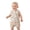 Khaki, variant on Infant Girls Two Piece Outfits Printed Sleeveless Vest Top with Shorts Kids Clothes Size 9-12 Months