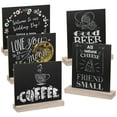 thumbnail image 3 of MasteelfCA SUPVOX 5 Sets Tabletop Chalkboard Signs with Wood Stands Double-Sided Mini Message Signs for Party Banquet Wedding, 3 of 8